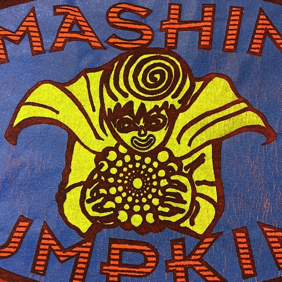 Vintage SMASHING PUMPKINS Pisces Iscariot Era Distressed TShirt Size XLarge 1994 - Picture 9 of 9